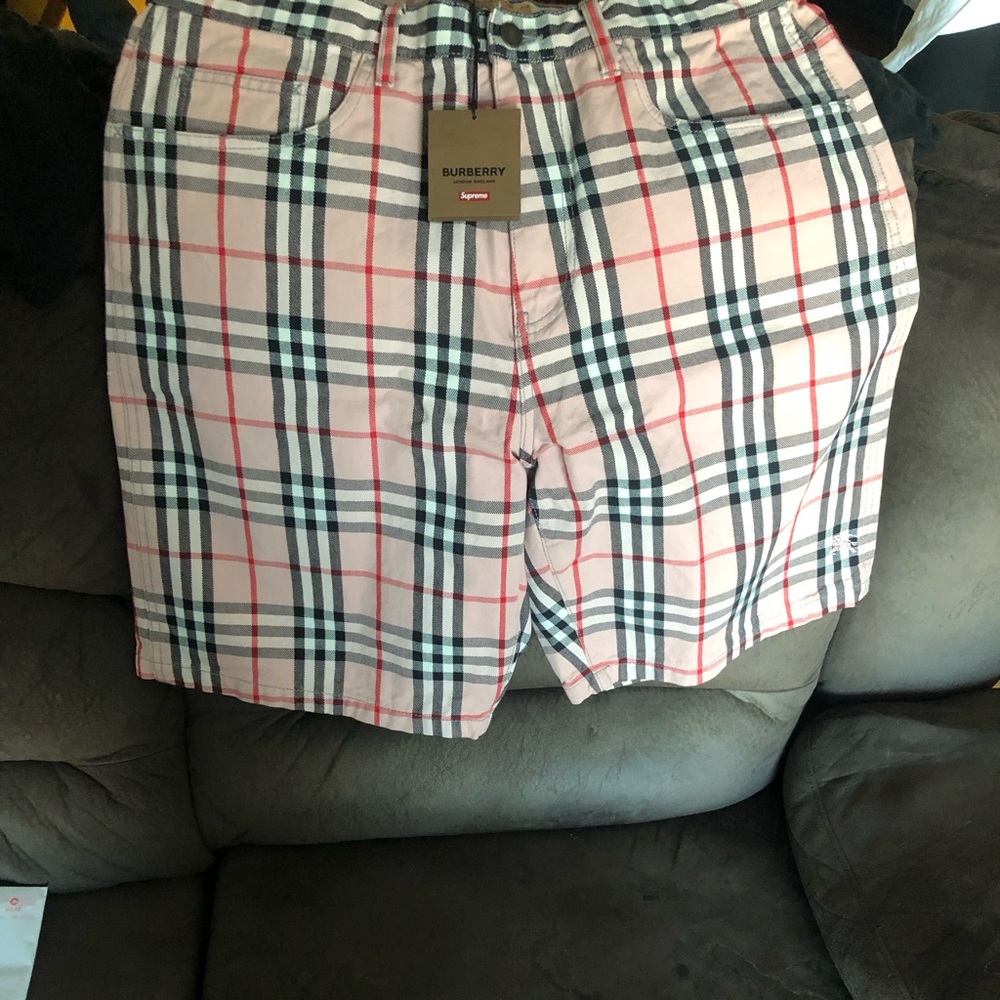 Supreme x Burberry denim shorts